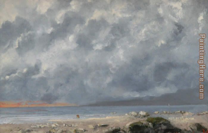 Gustave Courbet Beach Scene